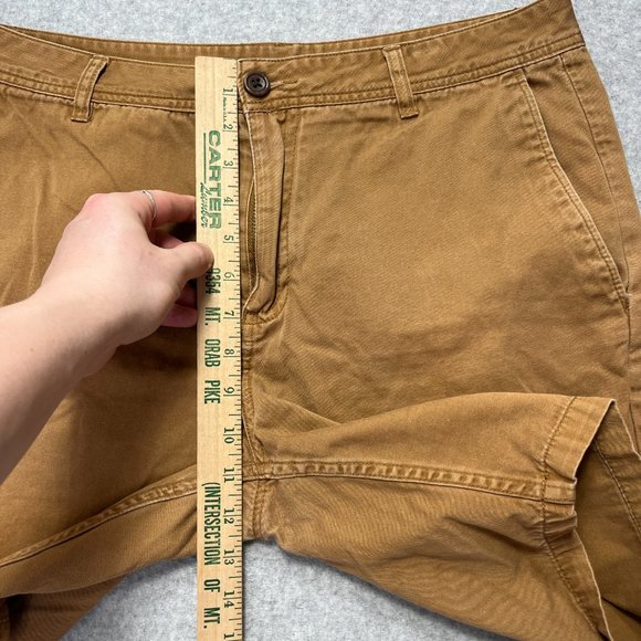 Katin Shorts Mens 33 Brown Chino Flat Front Casual Beach 8 Inseam Cotton (Tag 34 - Picture 4 of 9